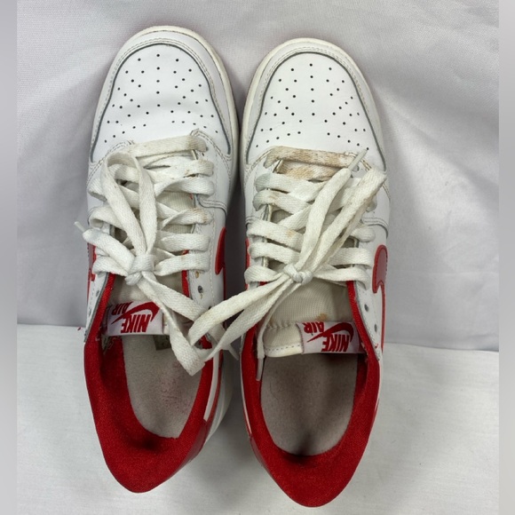 Nike Air Jordan 1 Retro Low OG BG White Varsity Red 709999-101 Wmns 7.5 Youth 6Y - Picture 5 of 14